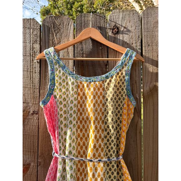 Vintage Patchwork Mini Dress – Sacred Threads 90s/2000s - Picture 4 of 9